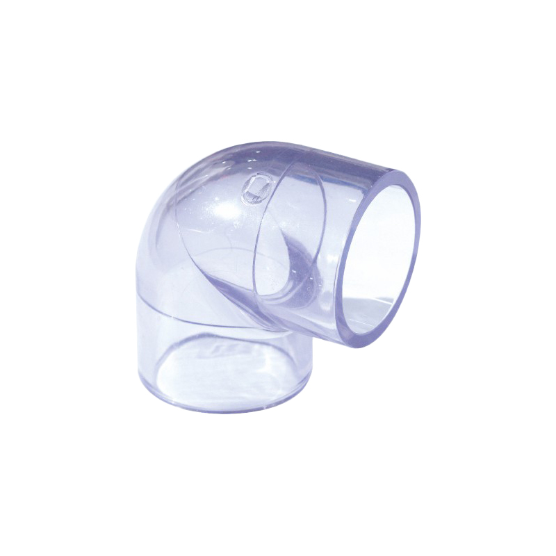 PVC شفاف 90°كوع